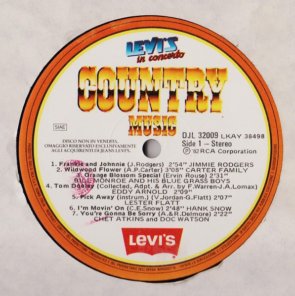 Various - Levi's In Concerto (Country Music) | Levi's (DJL 32009) - 2
