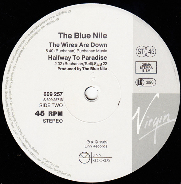 The Blue Nile - The Downtown Lights | Virgin (609 257-213) - 3