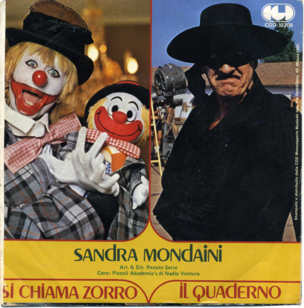 Sandra Mondaini - Si Chiama Zorro | CGD (CGD 10309) - 2
