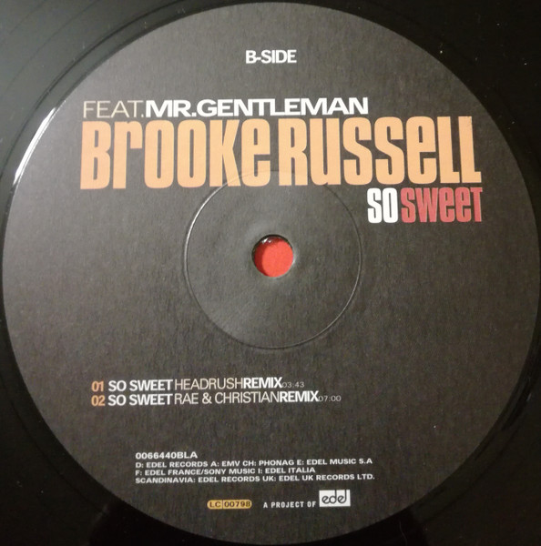 Brooke Russell Feat. Gentleman - So Sweet | Edel (0066440BLA) - 4