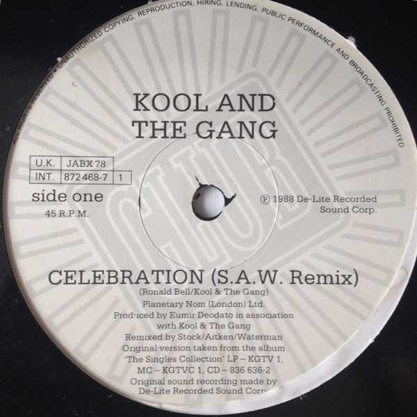 Kool & The Gang - Celebration (S.A.W. Remix) | Club (JABX 78) - 3