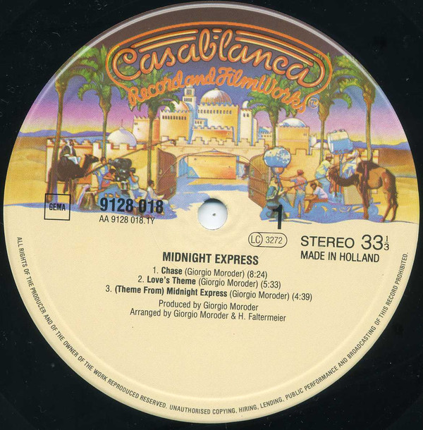 Giorgio Moroder - Midnight Express (Music From The Original Motion Picture Soundtrack) | Casablanca (9128 018) - 3 Giorgio Moroder - Midnight Express (Music From The Original Motion Picture Soundtrack) | Casablanca (9128 018) - 3