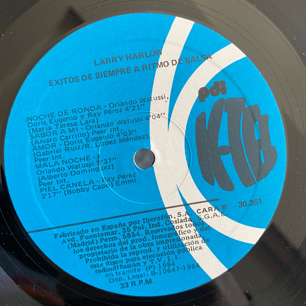 Larry Harlow - Exitos De Siempre A Ritmo De Salsa | K-Tel (C-30351) - 4 Larry Harlow - Exitos De Siempre A Ritmo De Salsa | K-Tel (C-30351) - 4