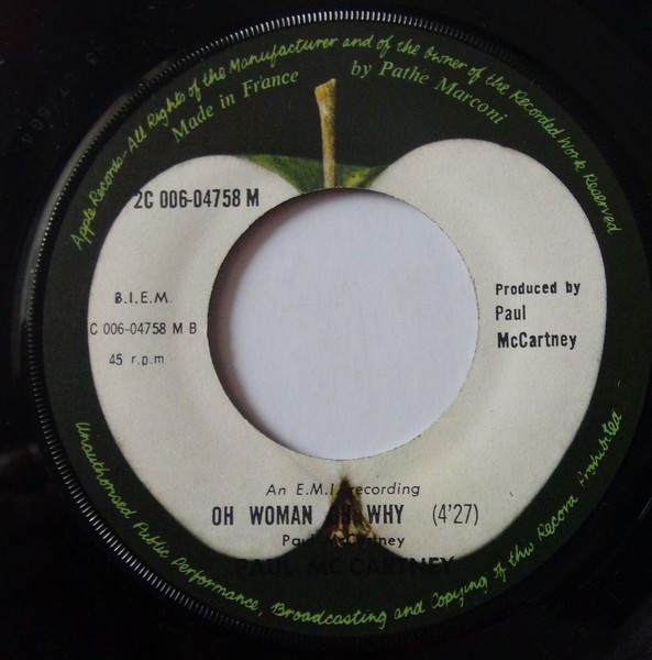 Paul McCartney - Another Day / Oh Woman Oh Why? | Apple Records (2C 006-04758 M) - 4