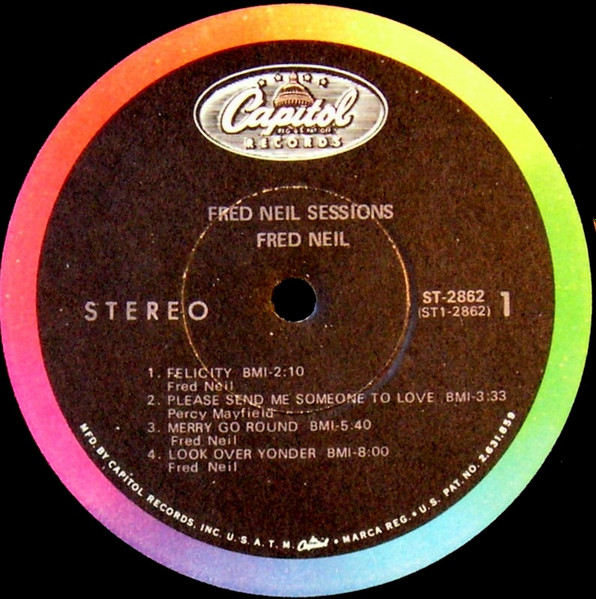 Fred Neil - Sessions | Capitol Records (ST 2862) - 3 Fred Neil - Sessions | Capitol Records (ST 2862) - 3
