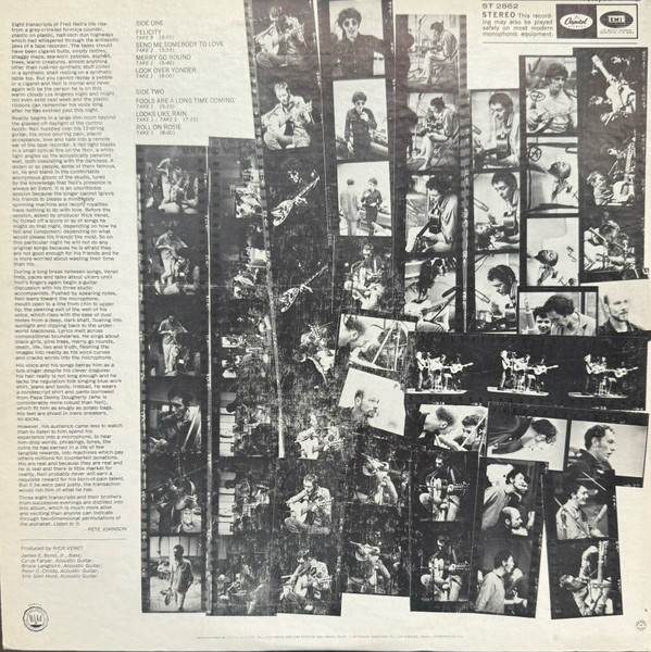 Fred Neil - Sessions | Capitol Records (ST 2862) - 2 Fred Neil - Sessions | Capitol Records (ST 2862) - 2