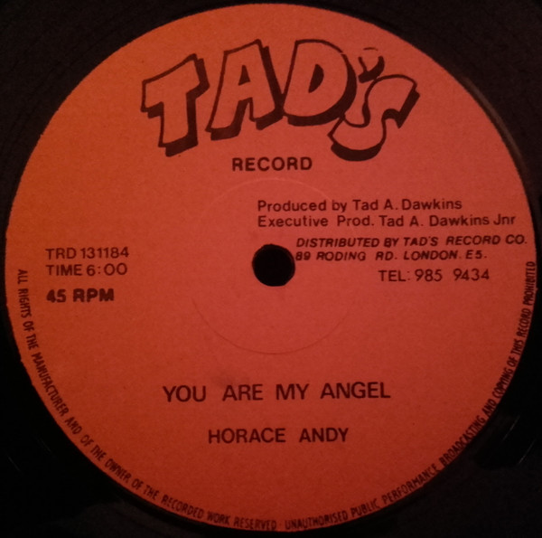 Horace Andy - You Are My Angel | Tad's Record (TRD 131184) - 3