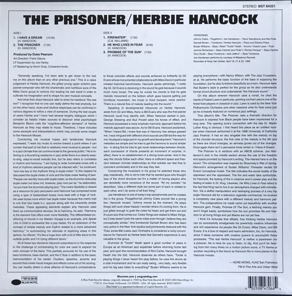 Herbie Hancock - The Prisoner | Blue Note (B0031460-01) - 2