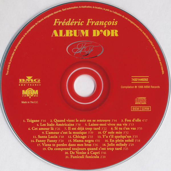 Frédéric François - Album D'Or | M.B.M Records (74321440262) - 4