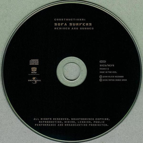 Sofa Surfers - Constructions: Sofa Surfers Remixed And Dubbed | Motor Music (543 911-2) - 3