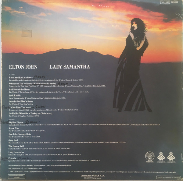 Elton John - Lady Samantha | DJM Records (509055) - 2 Elton John - Lady Samantha | DJM Records (509055) - 2