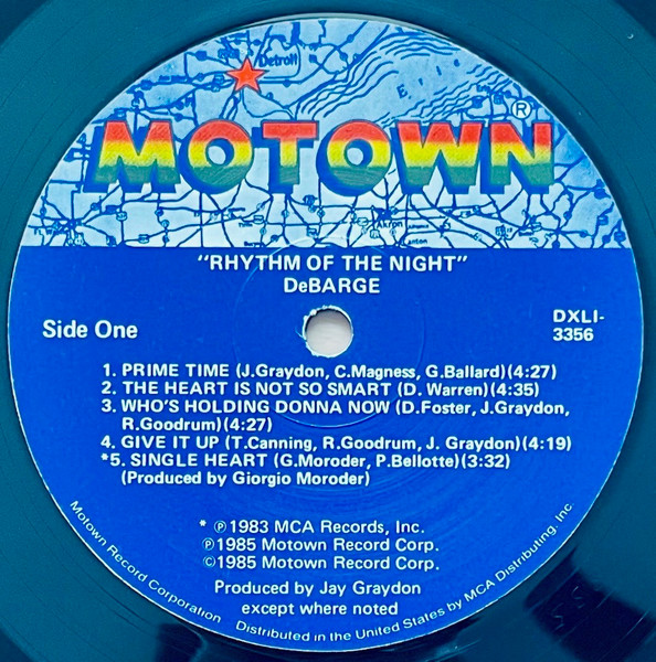 DeBarge - Rhythm Of The Night | Motown (DXLI - 3356) - 3