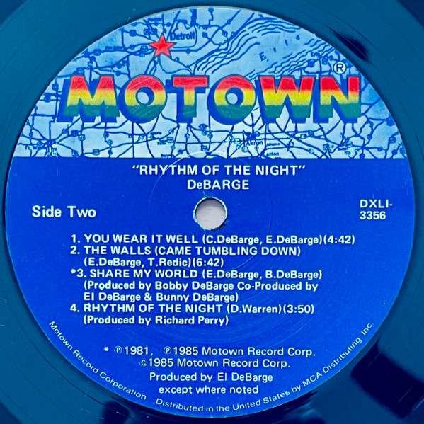 DeBarge - Rhythm Of The Night | Motown (DXLI - 3356) - 4