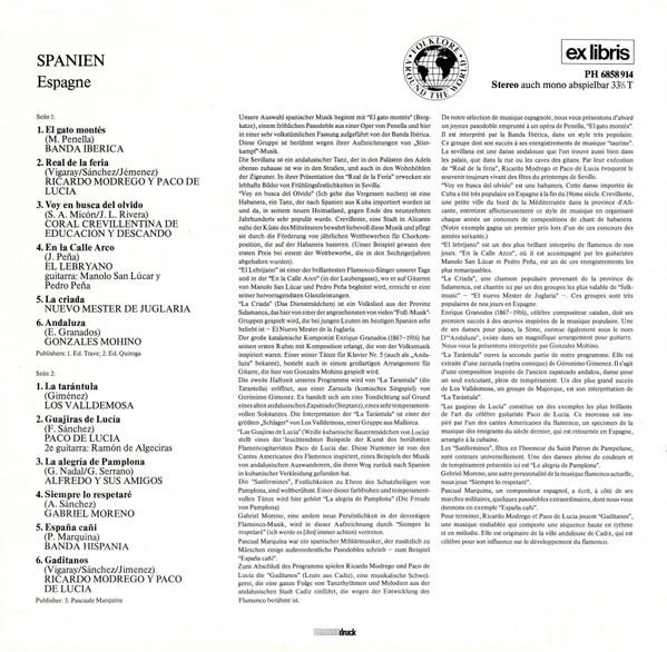 Various - Spanien = Espagne | Ex Libris (PH 6858 914) - 2