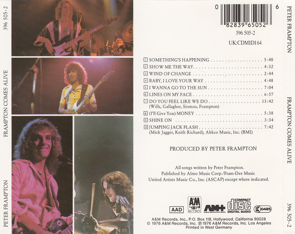 Peter Frampton - Frampton Comes Alive! | A&M Records (396 505-2) - 2