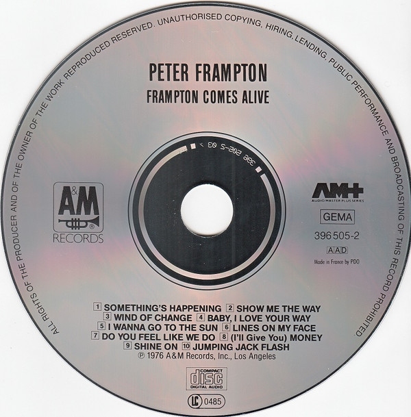 Peter Frampton - Frampton Comes Alive! | A&M Records (396 505-2) - 3