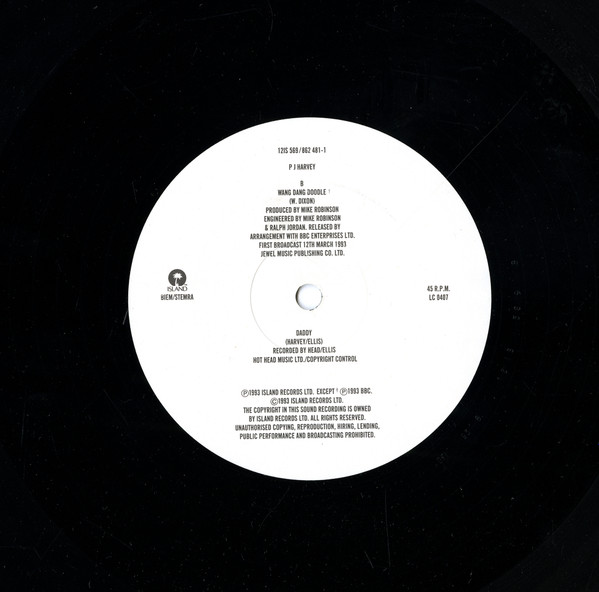 PJ Harvey - Man-Size | Island Records (12IS 569) - 4