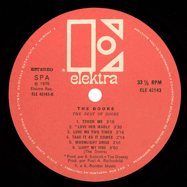 The Doors - The Best Of Doors | Elektra (ELE 42143) - 4