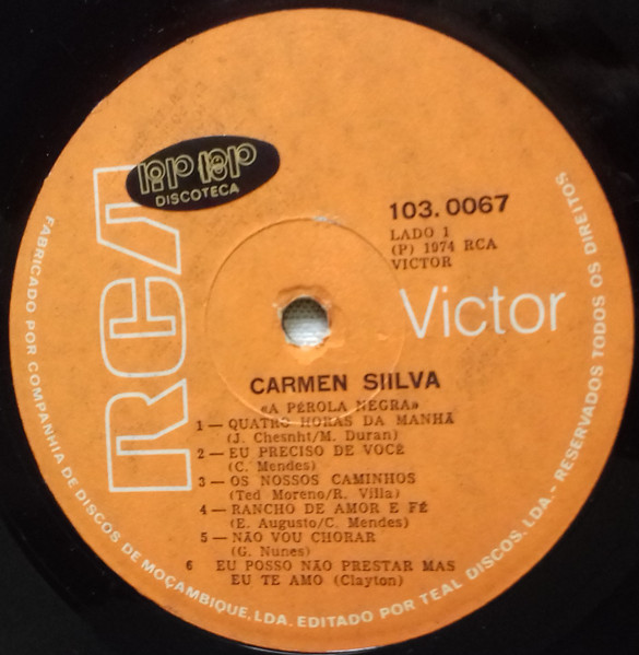 Carmen Silva - A Pérola Negra | RCA Victor (103.0067) - 3 Carmen Silva - A Pérola Negra | RCA Victor (103.0067) - 3