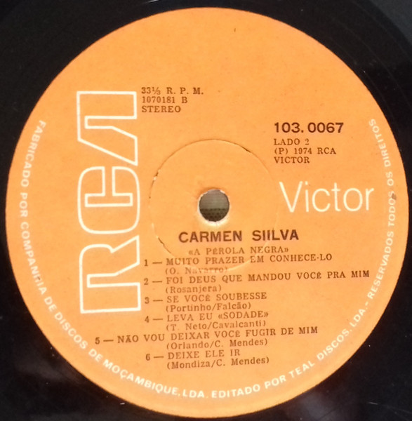 Carmen Silva - A Pérola Negra | RCA Victor (103.0067) - 4 Carmen Silva - A Pérola Negra | RCA Victor (103.0067) - 4