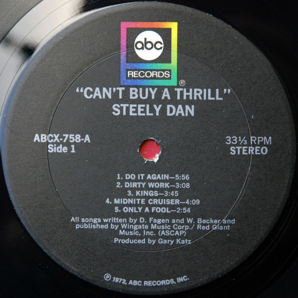 Steely Dan - Can't Buy A Thrill | ABC Records (ABCX-758) - 4