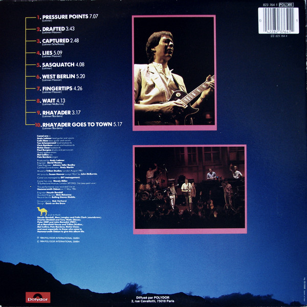Camel - Pressure Points | Polydor (823 764-1) - 2