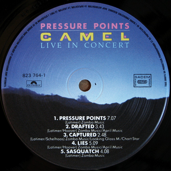 Camel - Pressure Points | Polydor (823 764-1) - 4