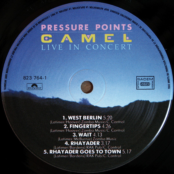 Camel - Pressure Points | Polydor (823 764-1) - 3