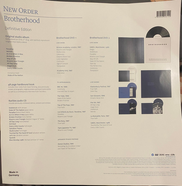 New Order - Brotherhood (Definitive Edition) | Warner Music (0825646253104) - 2 New Order - Brotherhood (Definitive Edition) | Warner Music (0825646253104) - 2
