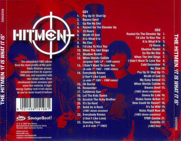 The Hitmen - It Is What It Is CD | Savage Beat! (SAVAGE006) - 2 The Hitmen - It Is What It Is CD | Savage Beat! (SAVAGE006) - 2