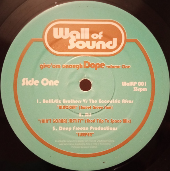 Various - Give 'em Enough Dope Volume One | Wall Of Sound (WallLP 001) - 3