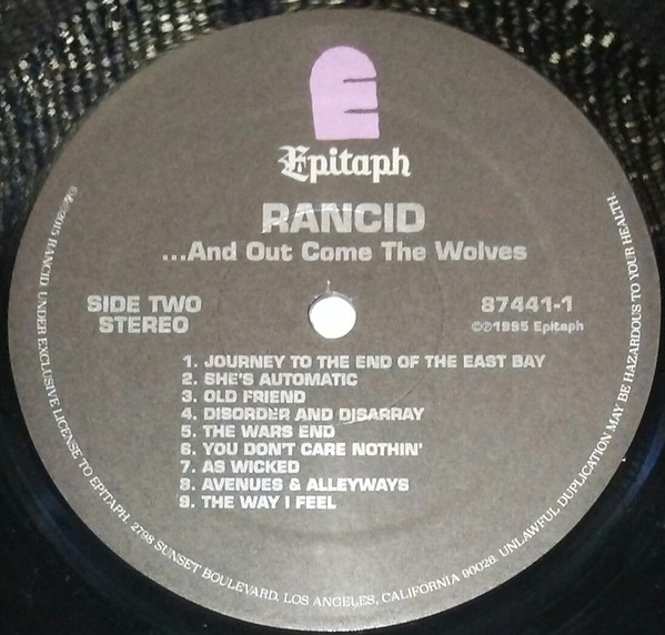 Rancid - ...And Out Come The Wolves | Epitaph (87441-1) - 3