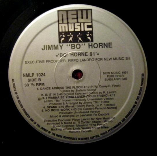 Jimmy "Bo" Horne - 'Bo' Horne '91 | New Music International (NMLP 1024) - 3