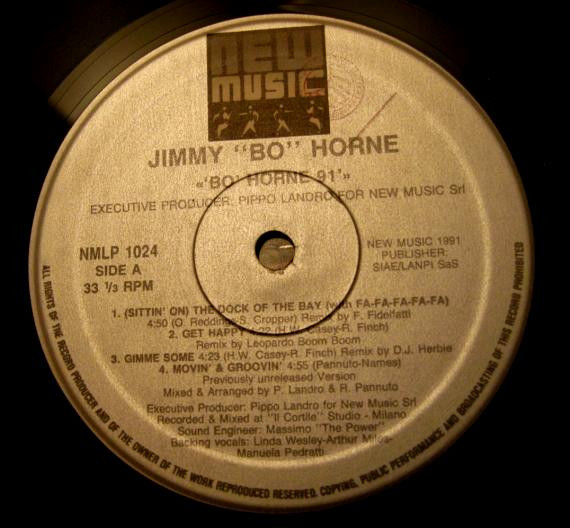 Jimmy "Bo" Horne - 'Bo' Horne '91 | New Music International (NMLP 1024) - 2
