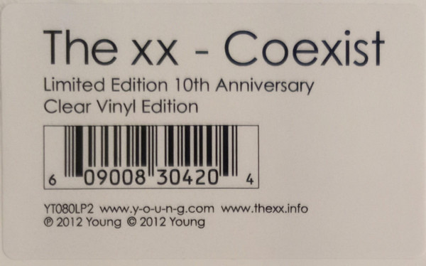 The XX - Coexist (Clear Vinyl Edition) | Young (YT080LP2) - 3