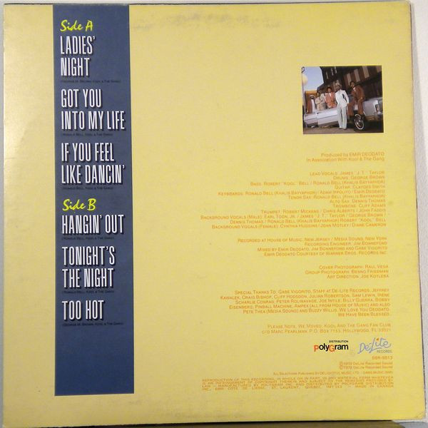 Kool & The Gang - Ladies' Night | De-Lite Records (DSR-9513) - main Kool & The Gang - Ladies' Night | De-Lite Records (DSR-9513) - main