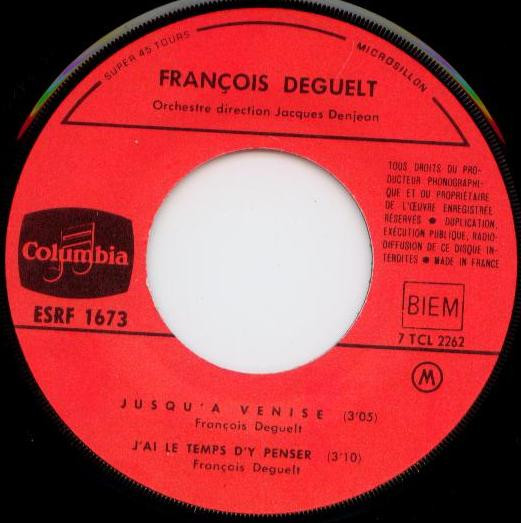 François Deguelt - Jusqu'à Venise | Columbia (ESRF 1673) - 3