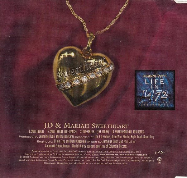 Jermaine Dupri & Mariah Carey - Sweetheart | Columbia (666413 2) - 4