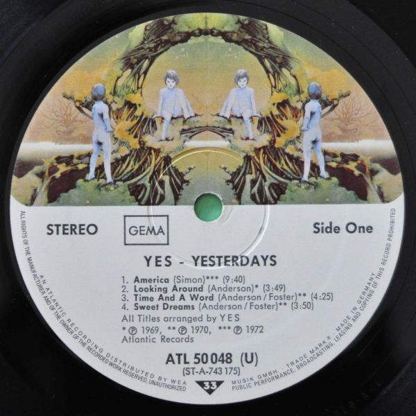 Yes - Yesterdays | Atlantic (ATL 50 048 Ⓤ) - 3 Yes - Yesterdays | Atlantic (ATL 50 048 Ⓤ) - 3