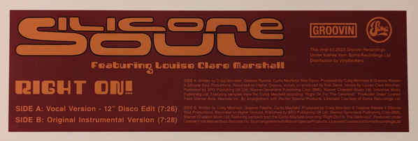 Silicone Soul - Right On! | Groovin Recordings (GR-12113) - 3 Silicone Soul - Right On! | Groovin Recordings (GR-12113) - 3