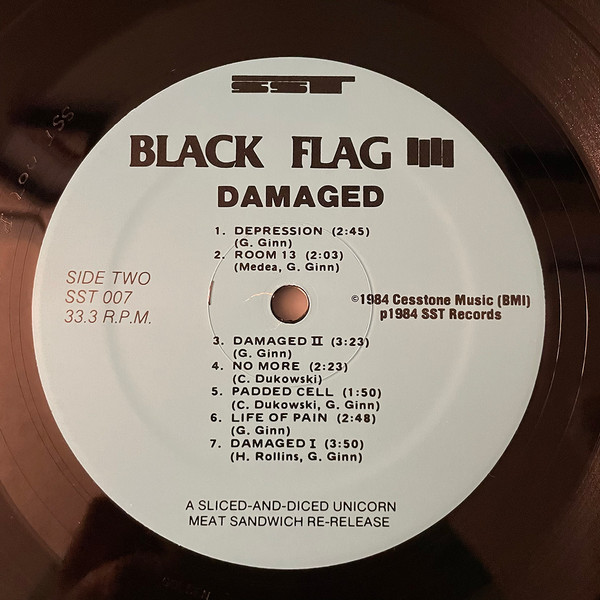 Black Flag - Damaged | SST Records (SST 007) - 4