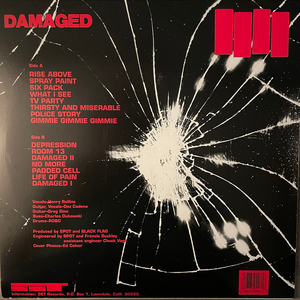 Black Flag - Damaged | SST Records (SST 007) - 2