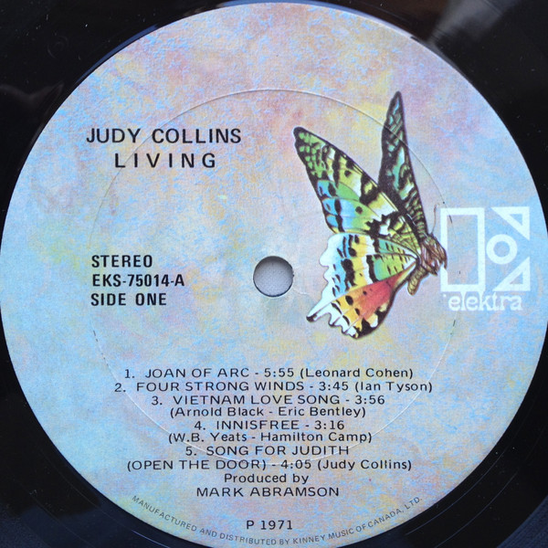 Judy Collins - Living | Elektra (EKS -75014) - 4