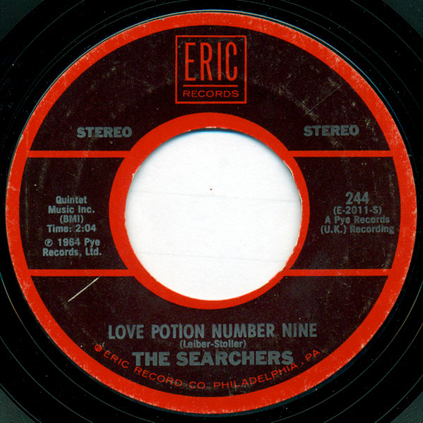 The Searchers - Love Potion Number Nine / Needles And Pins (7") [Vinyl] | Eric Records (244) - 2