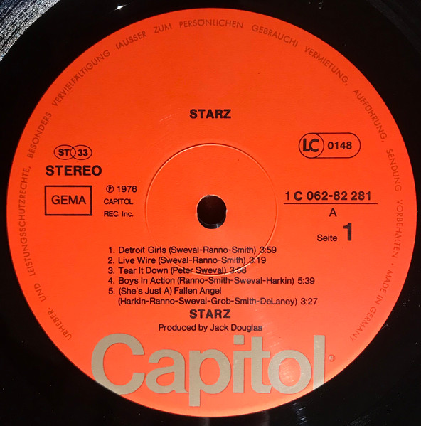 Starz - Starz | Capitol Records (1 C 062-82 281) - 3
