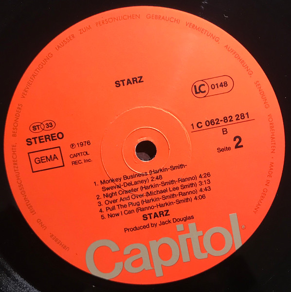 Starz - Starz | Capitol Records (1 C 062-82 281) - 4