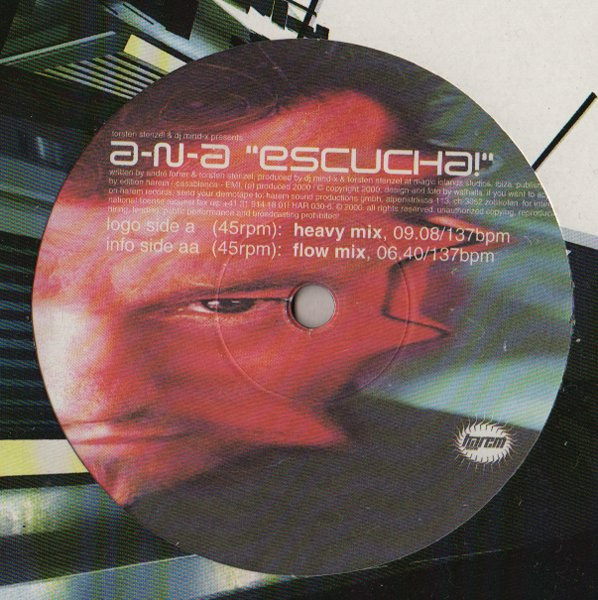 A-N-A - Escucha! | Harem Records (HAR 030-6) - 2