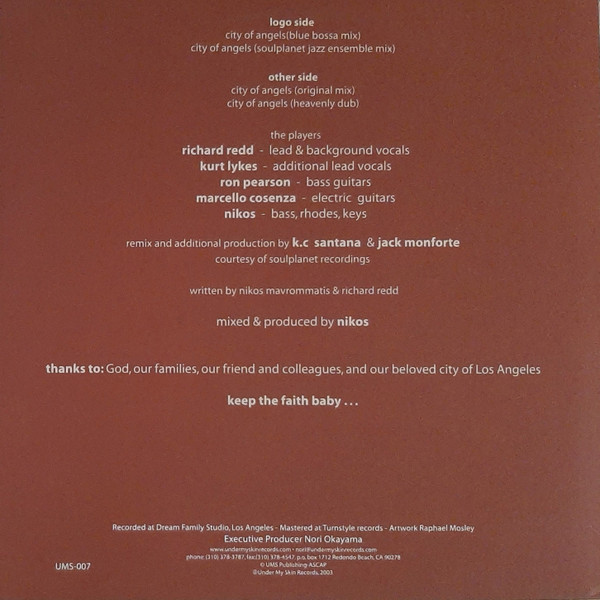 Nikos - City Of Angels | Under My Skin Records (UMS-007) - 2 Nikos - City Of Angels | Under My Skin Records (UMS-007) - 2