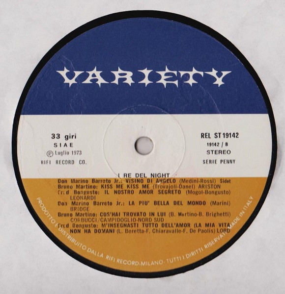 Don Marino Barreto Jr. - Bruno Martino - Fred Bongusto - I Re Del Night | Variety (REL-ST 19142) - 4 Don Marino Barreto Jr. - Bruno Martino - Fred Bongusto - I Re Del Night | Variety (REL-ST 19142) - 4