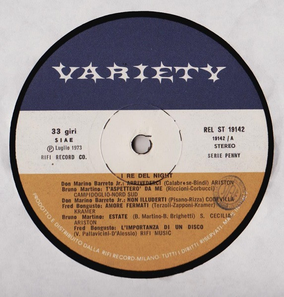 Don Marino Barreto Jr. - Bruno Martino - Fred Bongusto - I Re Del Night | Variety (REL-ST 19142) - 3 Don Marino Barreto Jr. - Bruno Martino - Fred Bongusto - I Re Del Night | Variety (REL-ST 19142) - 3